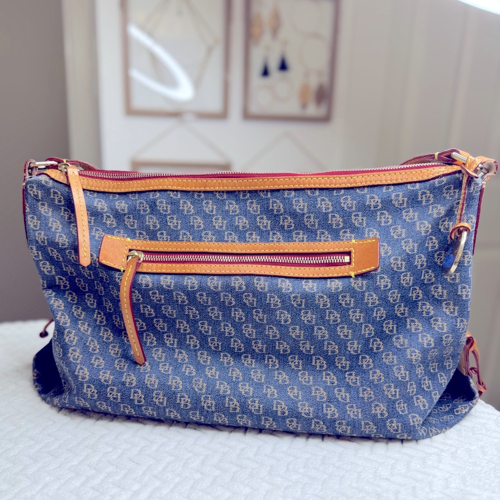 Dooney & Bourke Rare Vintage Blue Denim Satchel